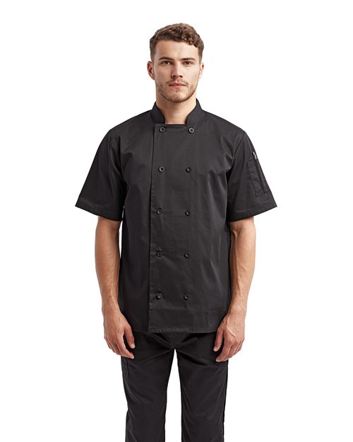 RP656 Unisex Short Sleeve Recycled Chef Coat