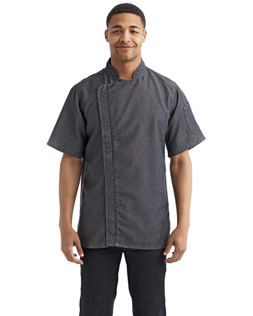 RP906 Unisex Zip-Close Short Sleeve Chef's Coat
