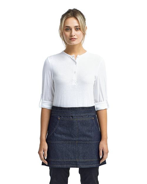 RP125 Jeans Stitch Denim Waist Apron