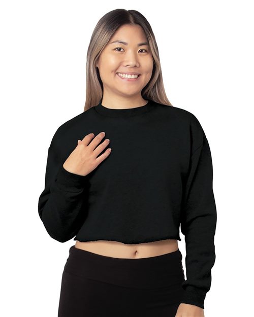 7725 Women's USA Made Cropped Crewneck Sweatshirt