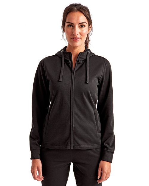 TD498 Women's Spun Dyed Full-Zip Hooded Sweatshirt