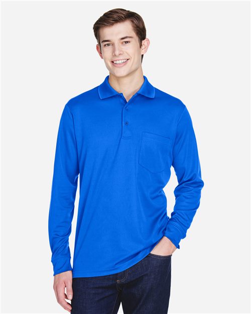 88192P Men's Pinnacle Performance Long Sleeve Piqué Polo with Pocket