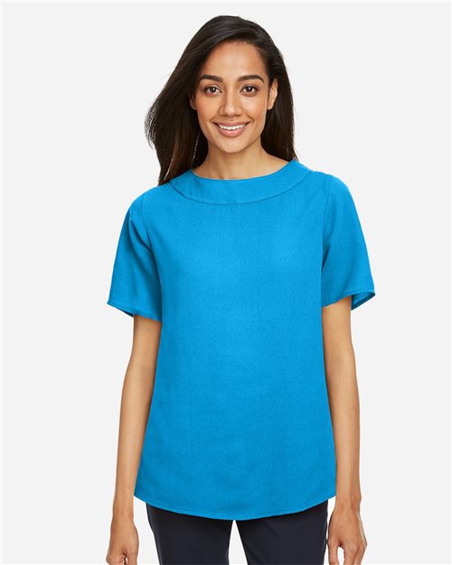 DP613W Women's Perfect Fit Boat Neck Blouse