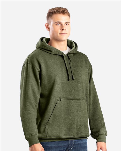 SP418 Men's Heritage Zip Pocket Hooded Sweatshirt