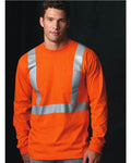 3781 Unisex USA-Made High Visibility Long Sleeve Pocket T-Shirt