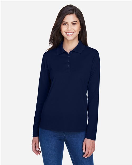 78192 Women's Pinnacle Performance Long Sleeve Piqué Polo