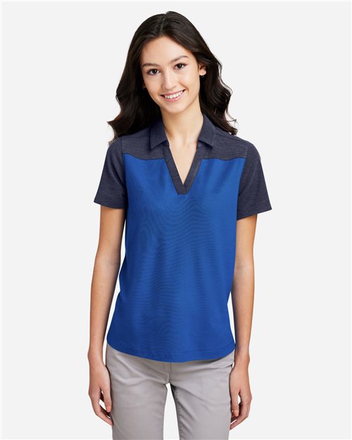 CE112CW Women's Fusion ChromaSoft Colorblock Polo