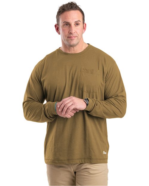 BSM39 Men's Performance Long Sleeve Pocket T-Shirt
