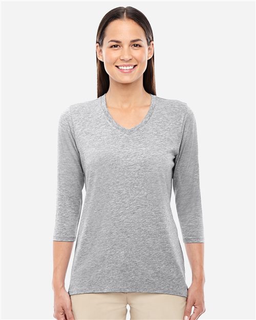 DP184W Women's Perfect Fit Bracelet-Length V-Neck Top