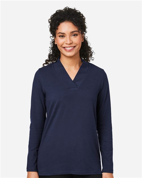 DP121W Women's Raleigh Shawl Collar Knit Top