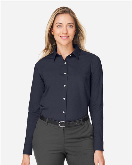 DG505W Women's CrownLux Performance Spencer Poplin Dress Shirt