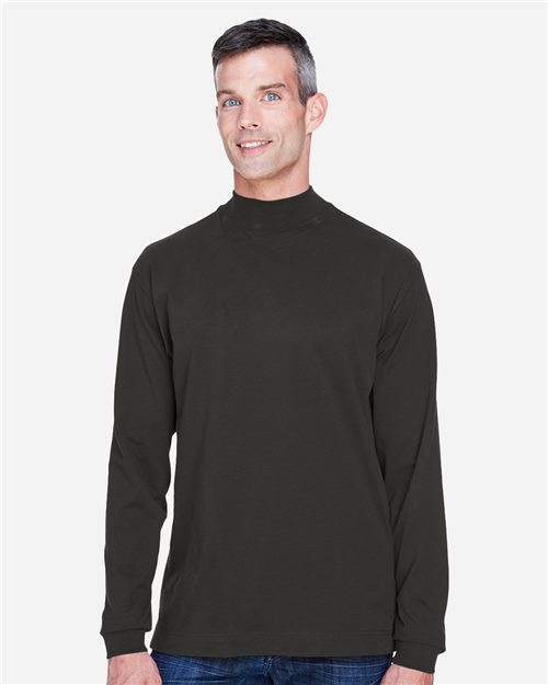 D420 Unisex Sueded Jersey Mock Neck T-Shirt