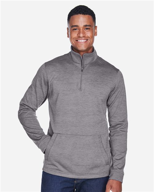 DG798 Men's Newbury Mélange Fleece Quarter-Zip Pullover