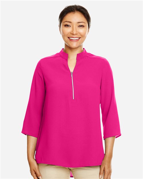 DP611W Women's Perfect Fit Three-Quarter Sleeve Crepe Tunic