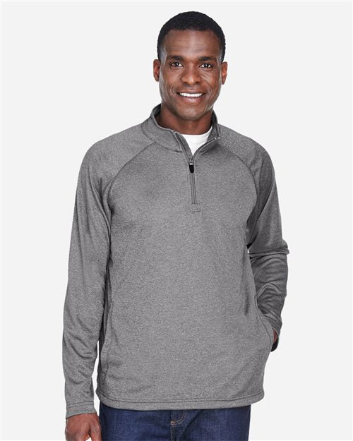 DG440 Men's Stretch Tech-Shell Compass Quarter-Zip Pullover