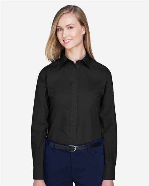 D620W Women's Crown Collection Broadcloth Woven Dress Shirt