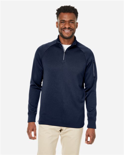 CE801 Unisex Fusion ChromaSoft Fleece Quarter-Zip Pullover