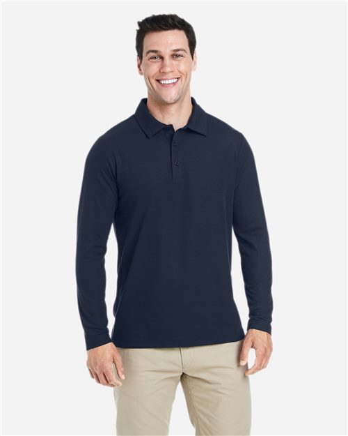 CE112L Men's Fusion ChromaSoft Long Sleeve Pique Polo