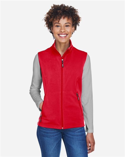 CE701W Women's Cruise Two-Layer Fleece Bonded Soft Shell Vest