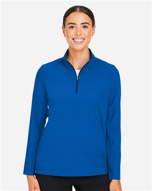 DG410W Women's CrownLux Performance Windsor Welded Quarter-Zip Pullover