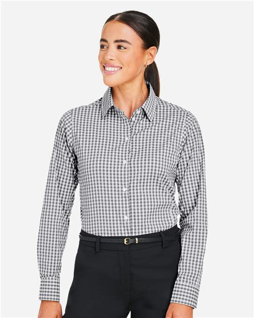 DG536W Women's CrownLux Performance Gingham Dress Shirt