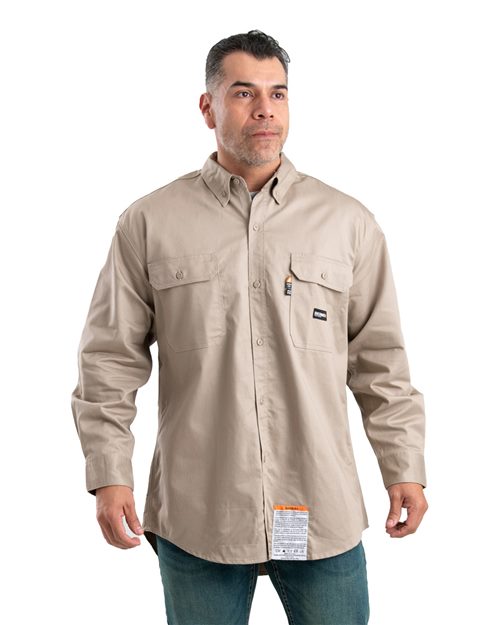 FRSH10T Men's Tall Flame-Resistant Button Down Work Shirt