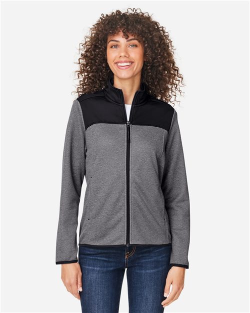 CE74W Women's Venture Heathered Stripe Hybrid Jacket
