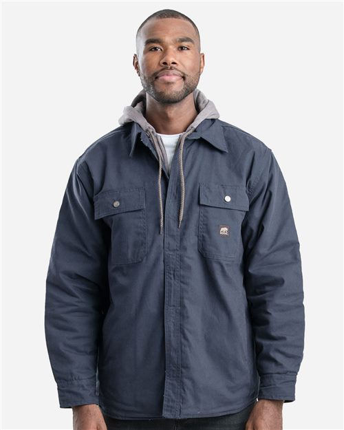 SH68 Men's Throttle Hooded Shirt Jacket