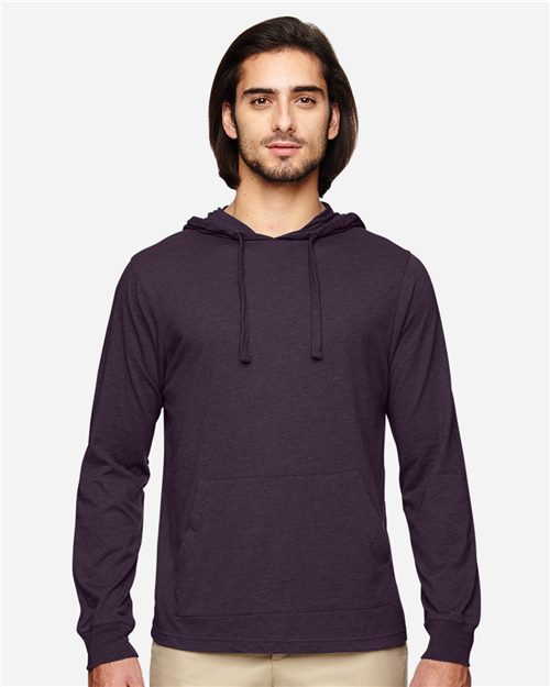EC1085 Unisex Eco Jersey Pullover Hooded Long Sleeve T-Shirt