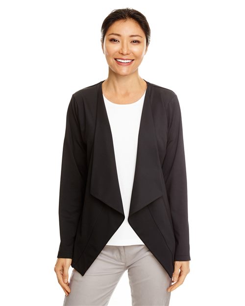 DP465W Women's Perfect Fit Draped Open Cardigan Blazer