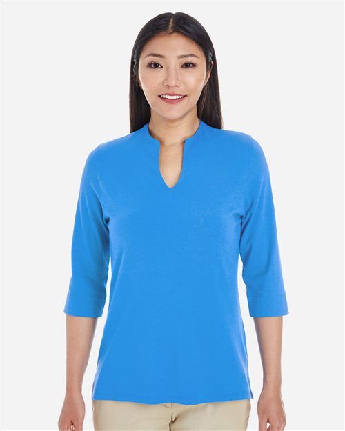 DP188W Women's Perfect Fit Tailored Open Neckline Top