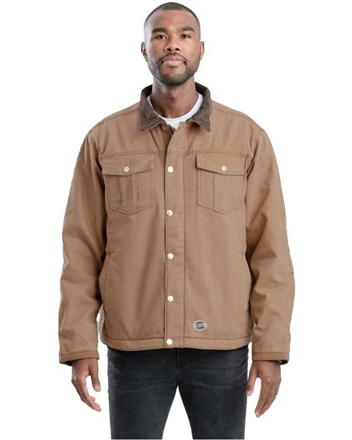 J58T Men's Tall Vintage Washed Sherpa-Lined Work Jacket