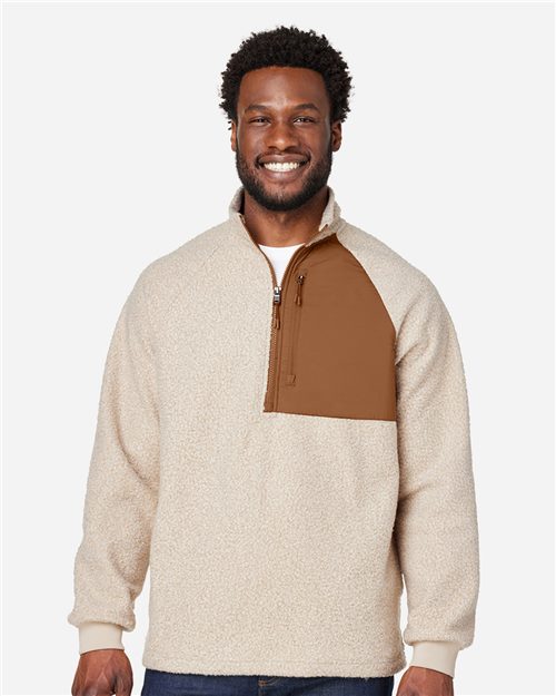 NE713 Men's Aura Sweater Fleece Quarter-Zip Pullover