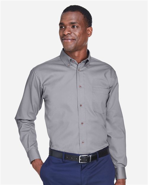 M500T Men's Tall Easy Blend Twill Dress Shirt