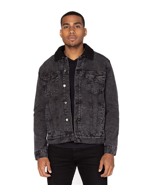372J Unisex Sherpa-Lined Denim Jacket