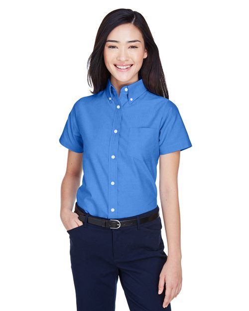 8973 Women's Classic Wrinkle-Resistant Short Sleeve Oxford