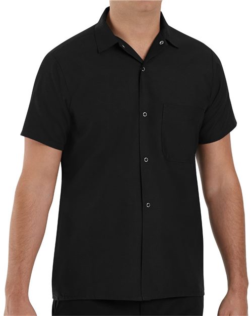 5020 Poplin Cook Shirt with Gripper Closures