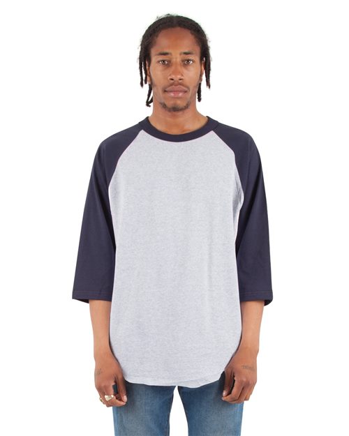 SHRAG Unisex Raglan Three-Quarter Sleeve T-Shirt