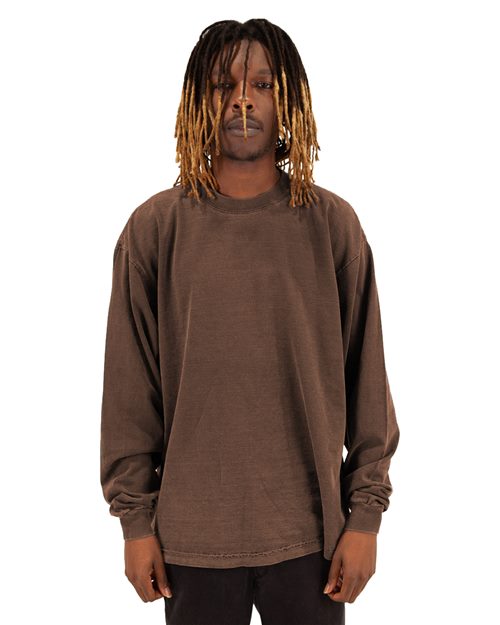 SHGDLS Unisex Max Heavyweight Garment-Dyed Long Sleeve T-Shirt