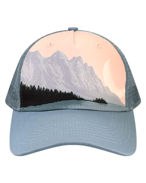 5PTKR Printed Five-Panel Trucker Cap