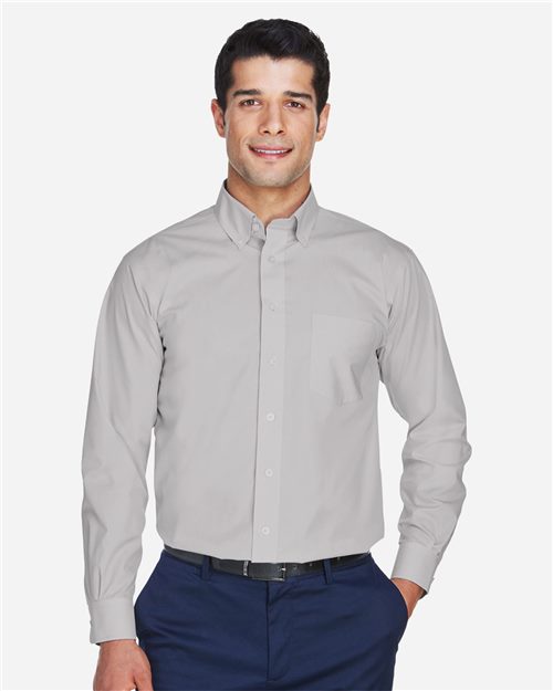 D620 Men's Crown Collection Broadcloth Woven Dress Shirt