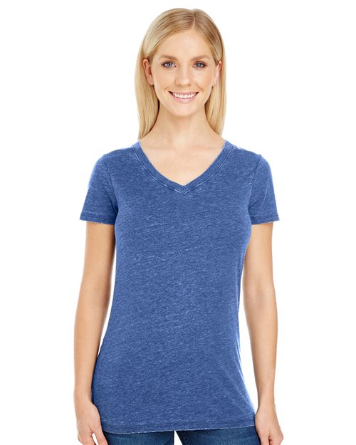 208B Women's Vintage Dye V-Neck T-Shirt