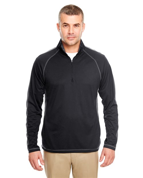 8398 Cool & Dry Sport Quarter-Zip Pullover with Side and Sleeve Panels