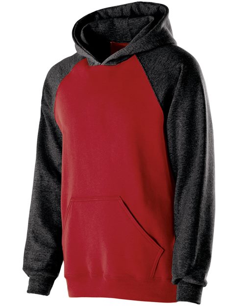 229279 Youth Cotton/Poly Fleece Banner Hooded Sweatshirt