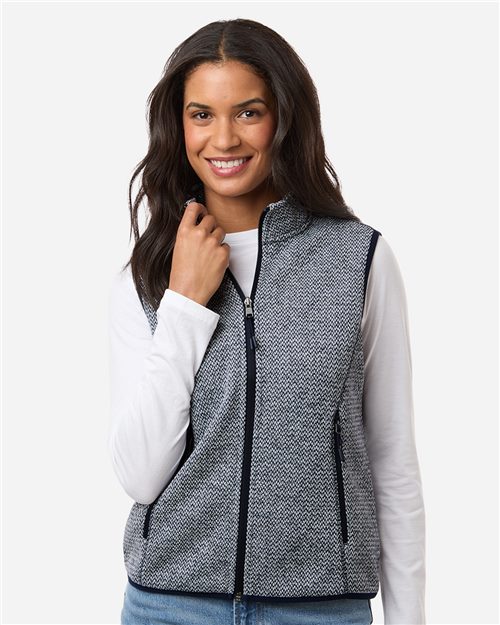 NE731W Women's Jasper Jacquard Fleece Vest