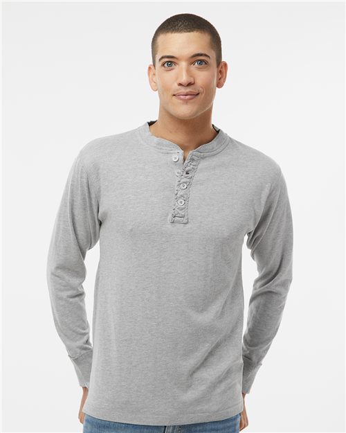 8244 Men's Vintage Brushed Jersey Henley