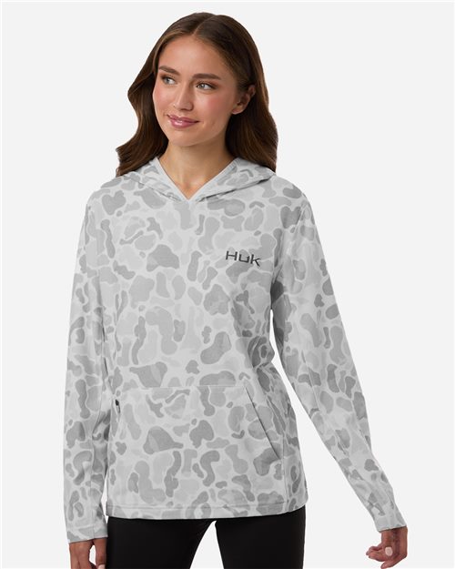 H6130037 Women's Coldfront+ KC Print Hooded Sweatshirt