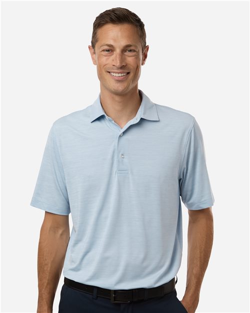 162 Men's Bohemian Striped Heather Performance Polo