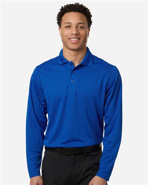 CE108L Men's Nova Performance Long Sleeve Pique Polo