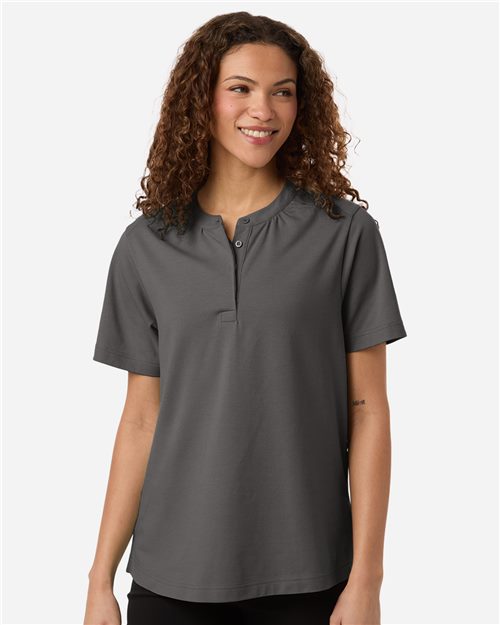 DG102W Women's Seaton Pebble Textured Polo